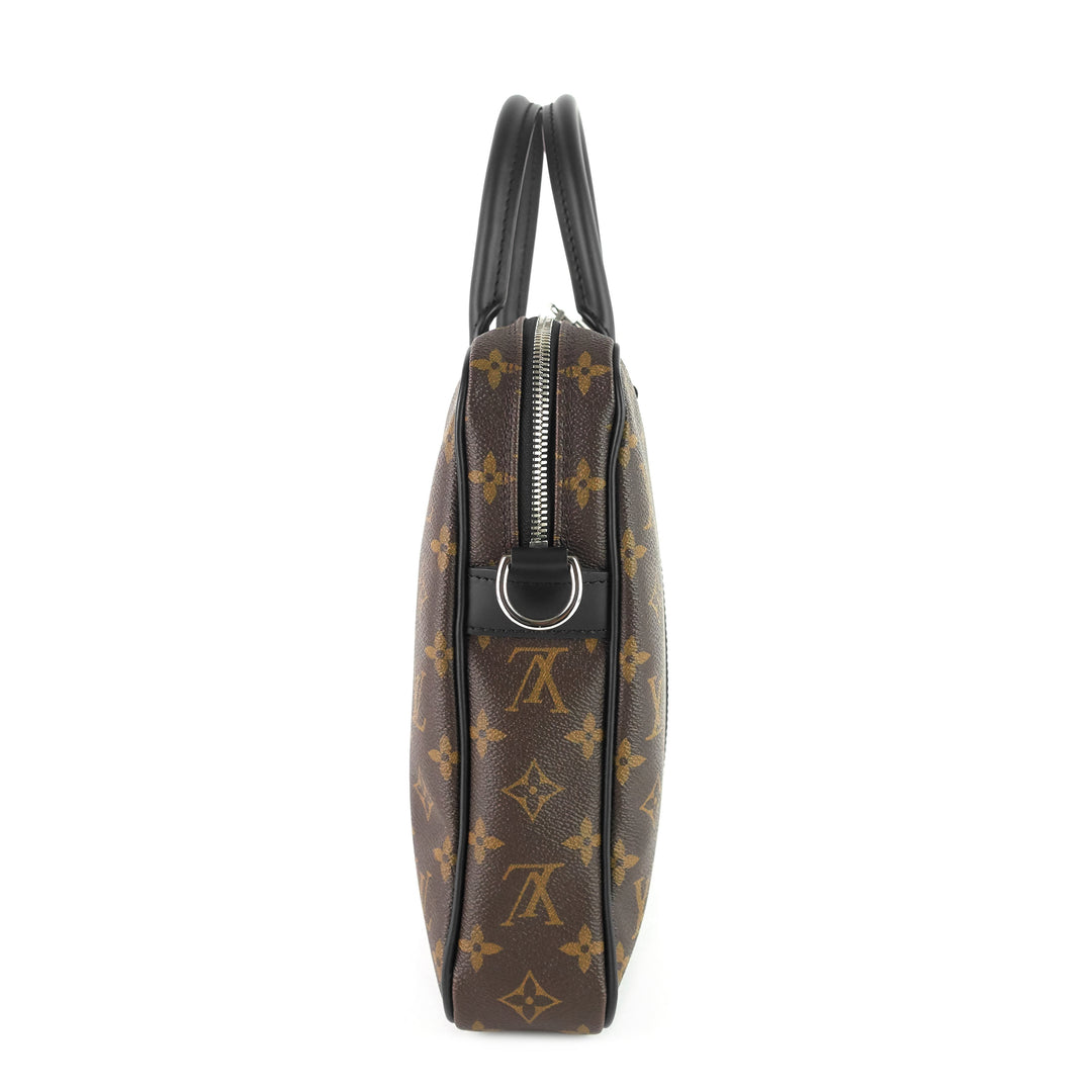 porte-documents voyage pm monogram macassar canvas briefcase bag