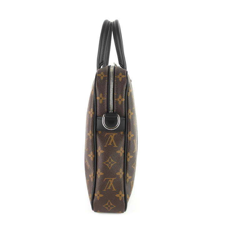 porte-documents voyage pm monogram macassar canvas briefcase bag