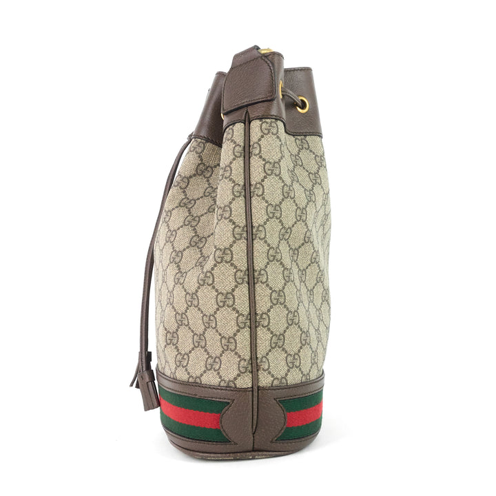 ophidia gg supreme canvas bucket bag