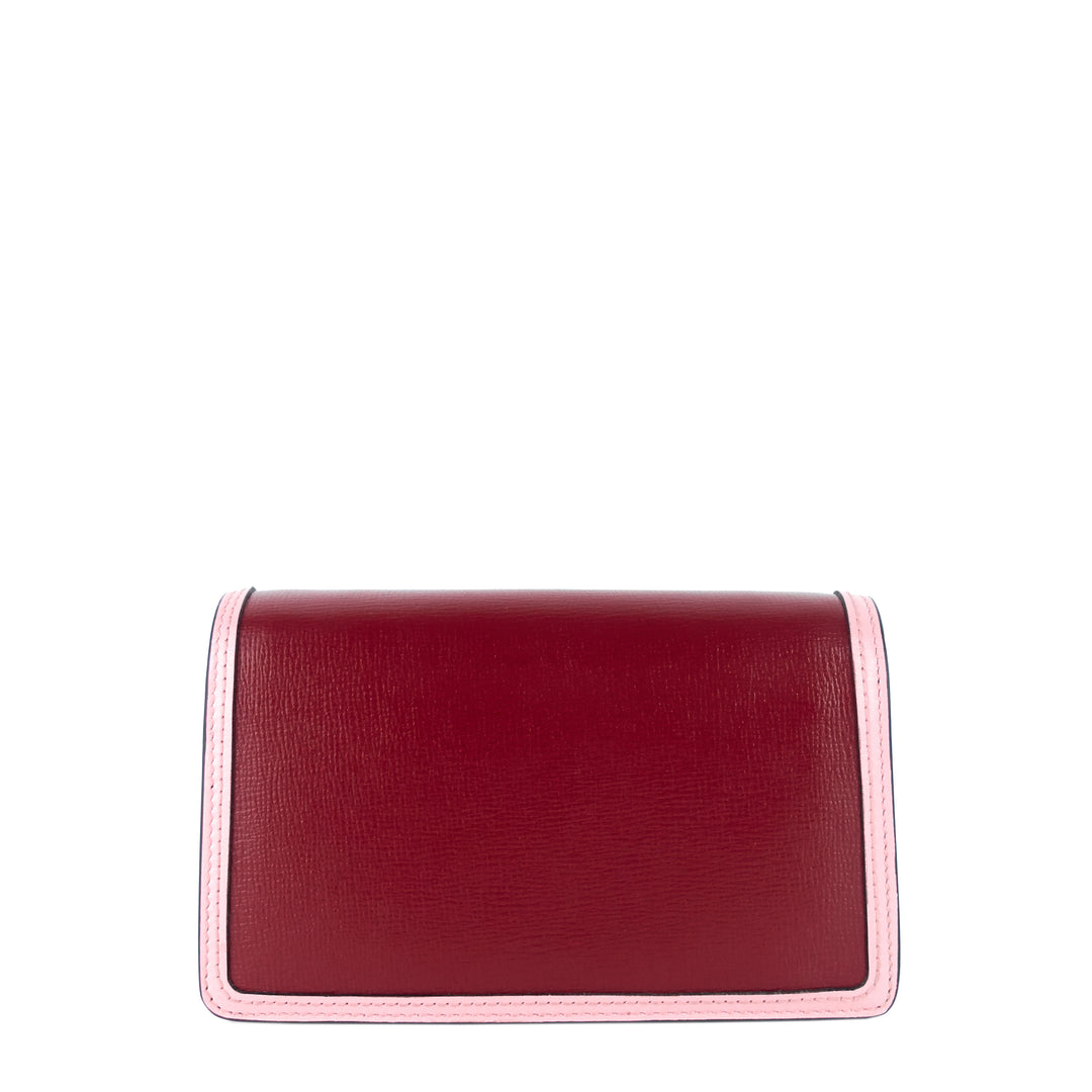 dionysus super mini two-tone leather bag