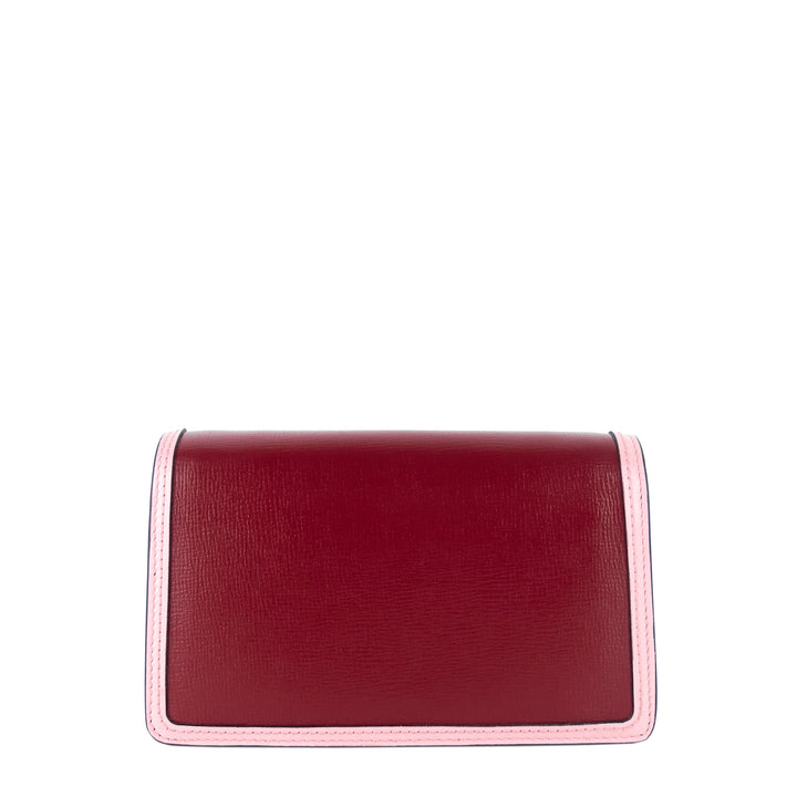 dionysus super mini two-tone leather bag