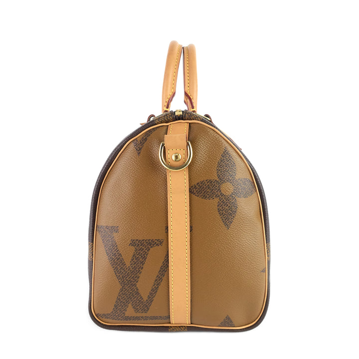 speedy bandoulière 30 monogram giant reverse canvas bag