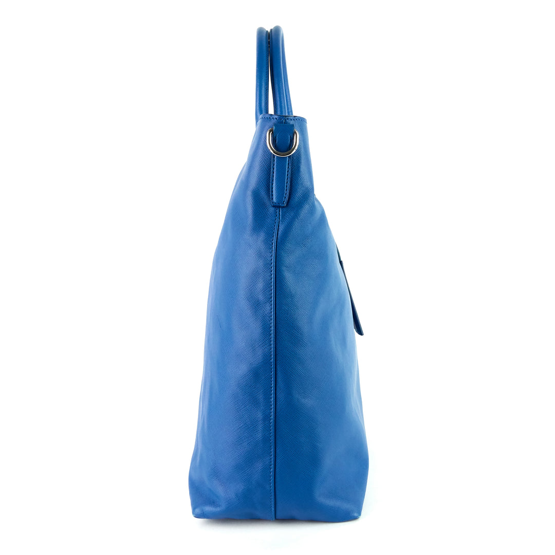 convertible saffiano leather soft shopping bag