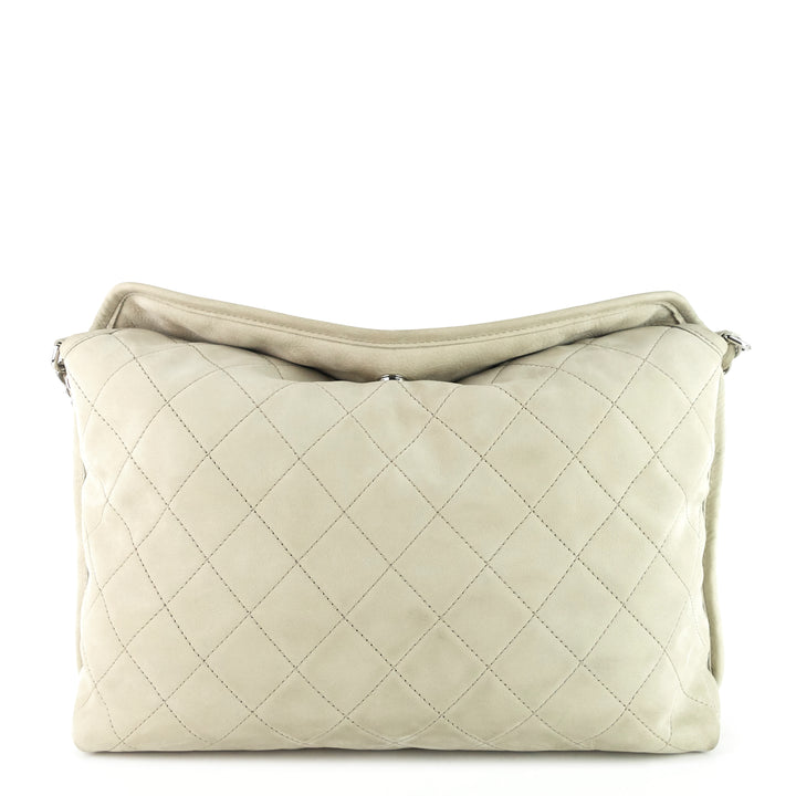 french riviera quilted suede hobo bag