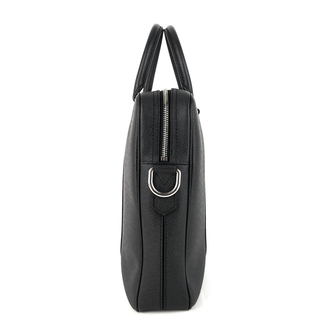 porte-documents voyage pm taiga leather briefcase bag