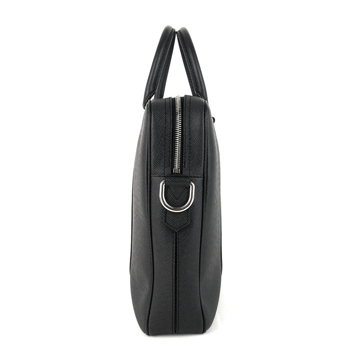 porte-documents voyage pm taiga leather briefcase bag