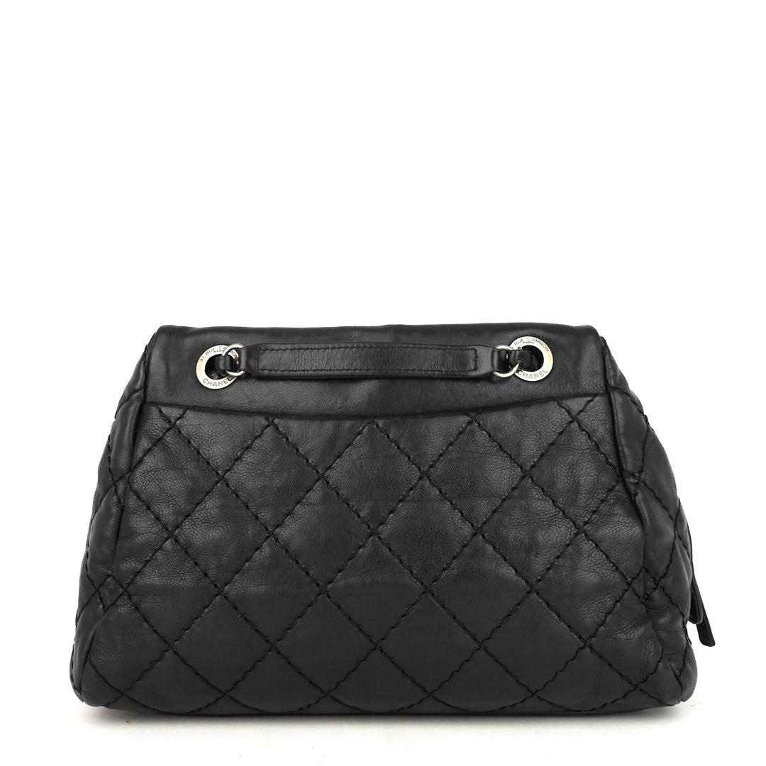 stitch it small calfskin shoulder bag