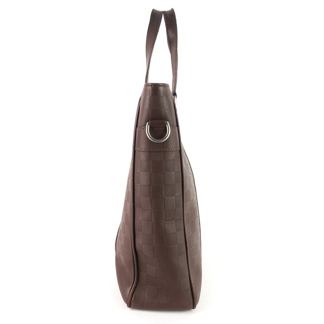 tadao pm damier infini leather tote bag