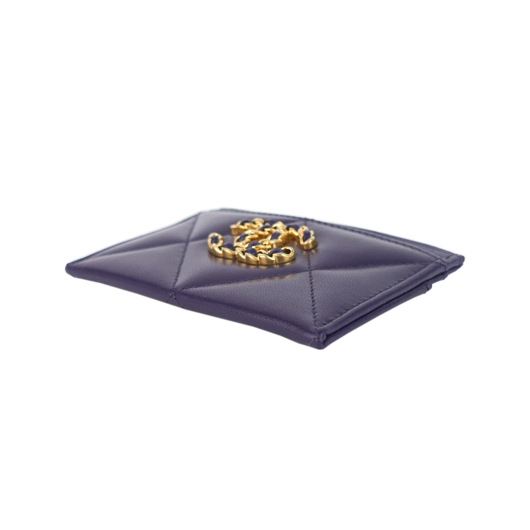 classic lambskin leather card holder