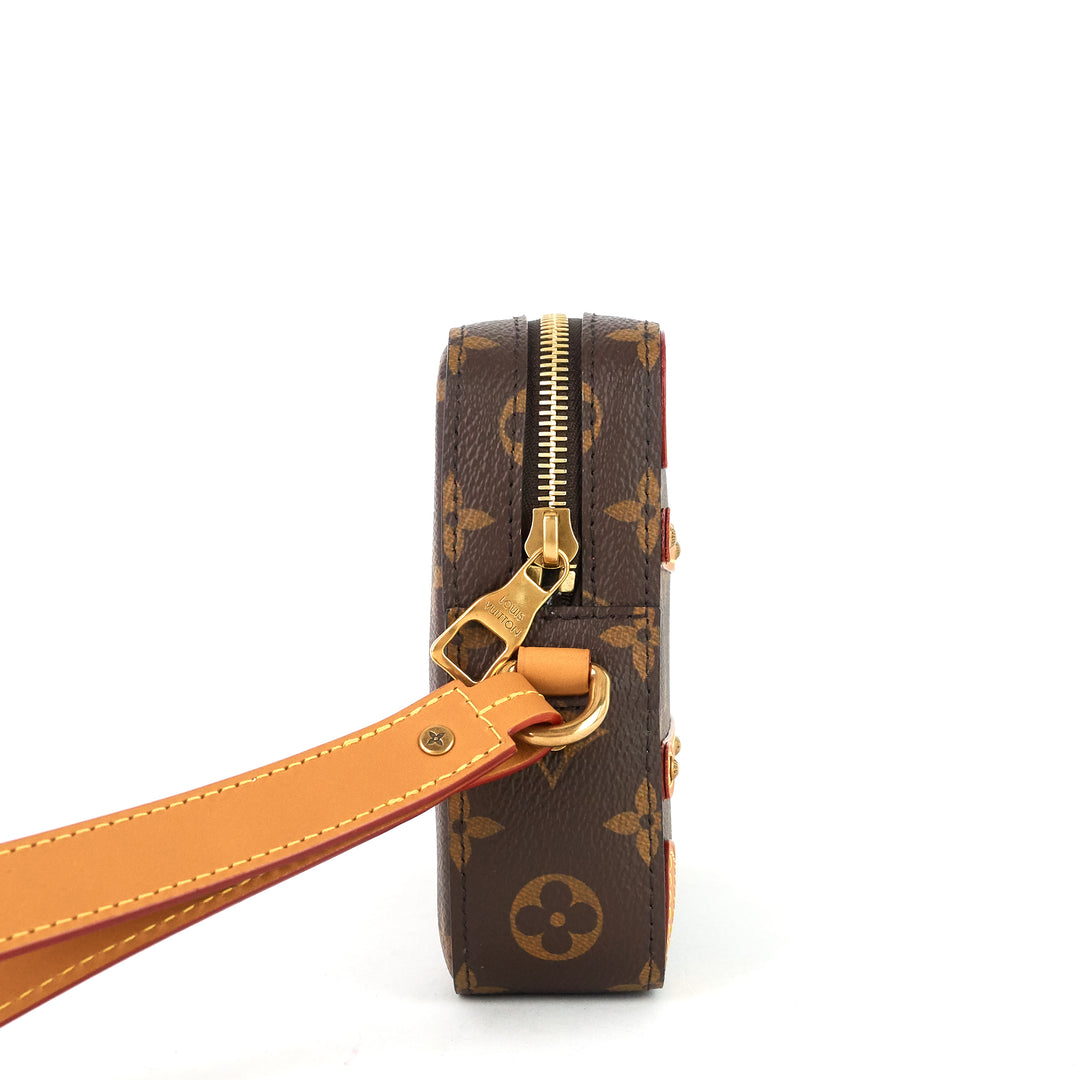 monogram canvas soft trunk pouch bag