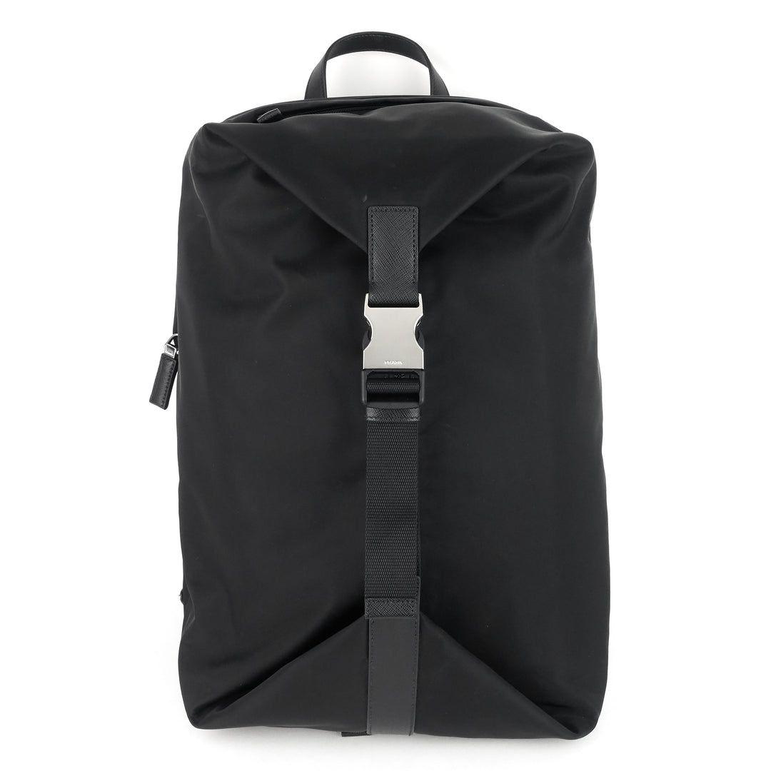 tessuto nylon large single buckle backpack