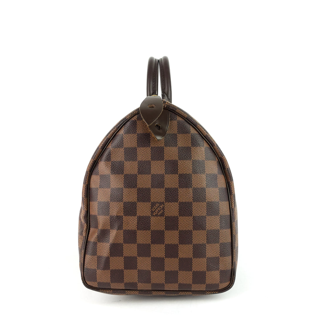 speedy 35 damier ebene canvas bag
