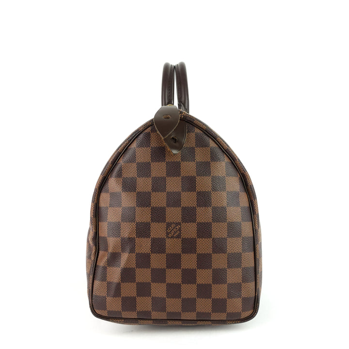 speedy 35 damier ebene canvas bag