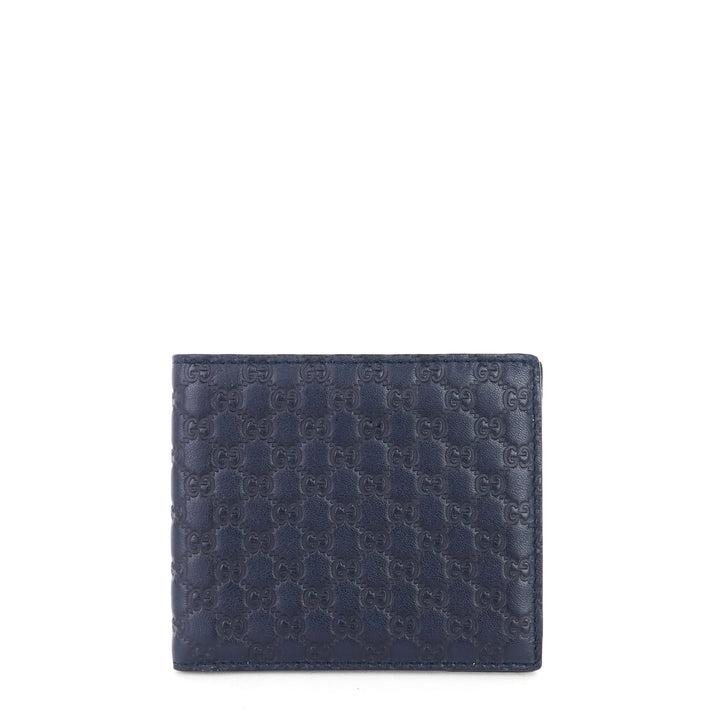 microguccissima leather bifold wallet