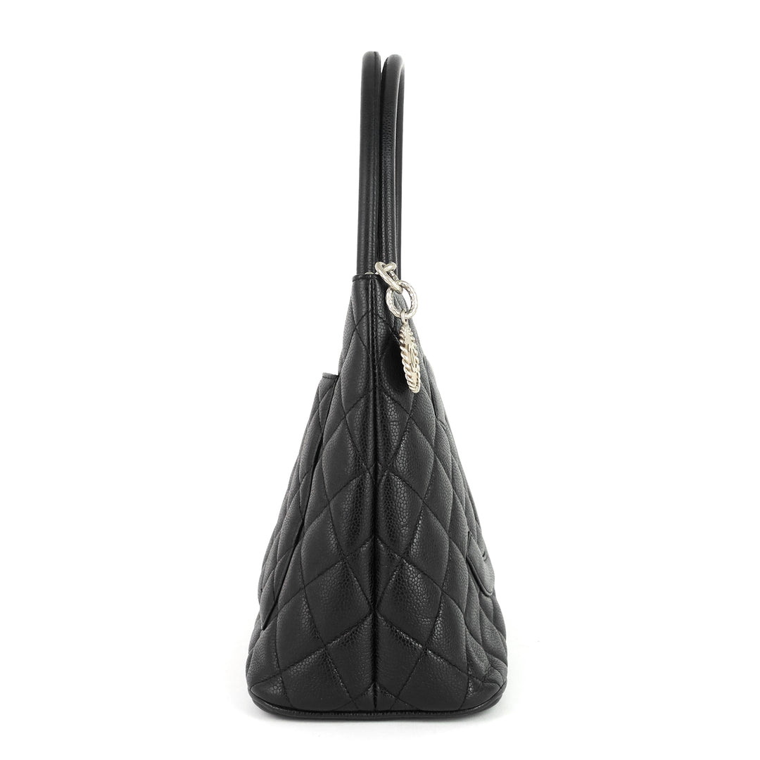 medallion caviar tote bag
