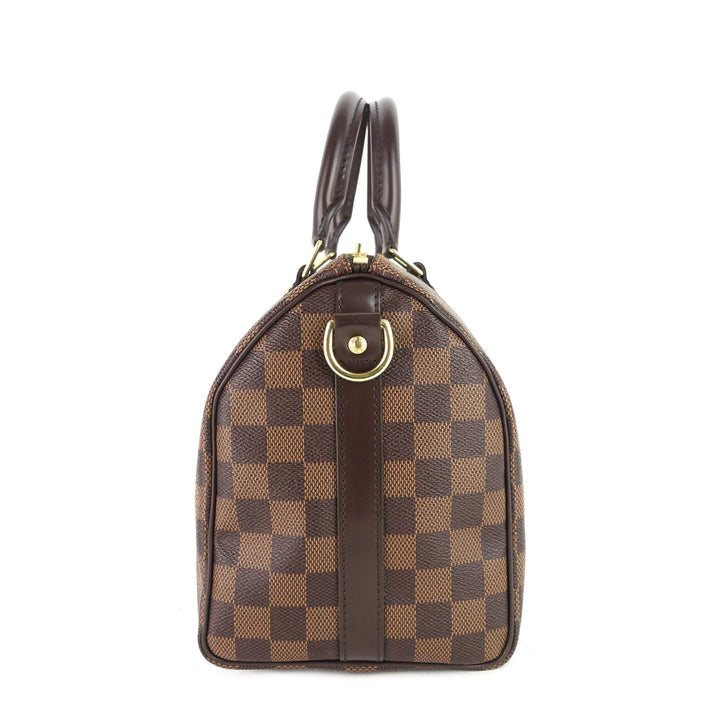 speedy bandoulière 25 damier ebene canvas bag