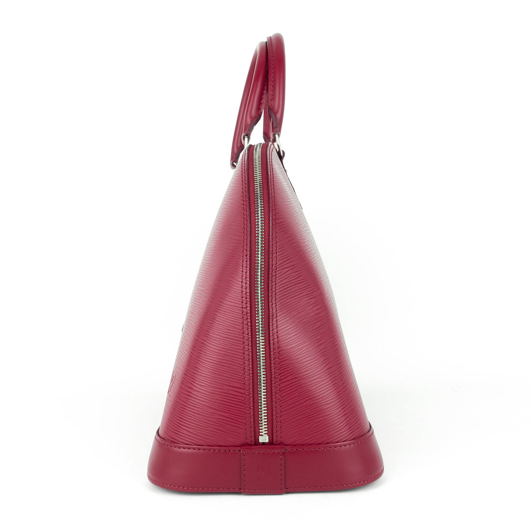 alma gm fuchsia epi leather bag