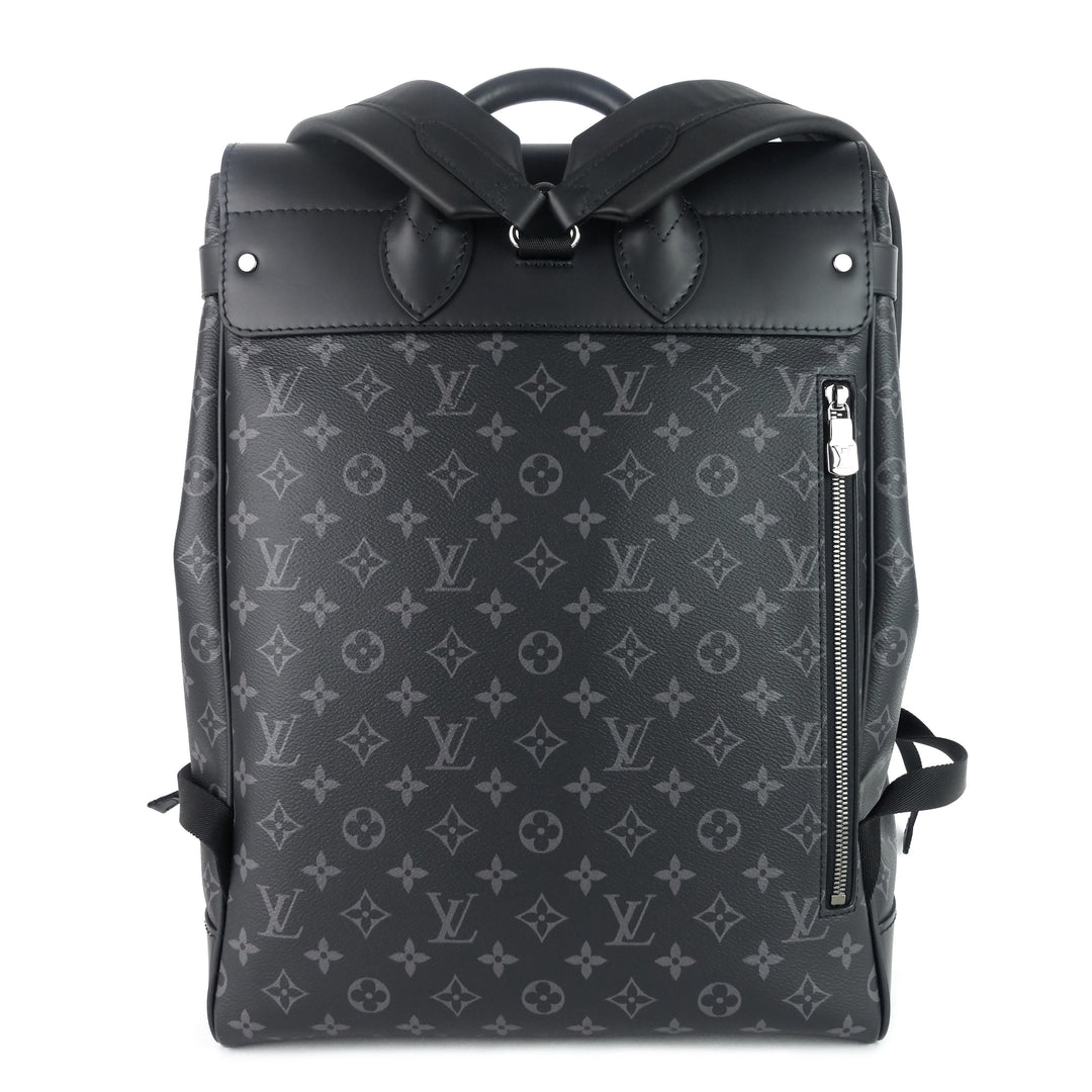 steamer monogram eclipse canvas backpack