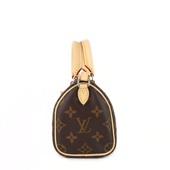 speedy nano monogram canvas bag