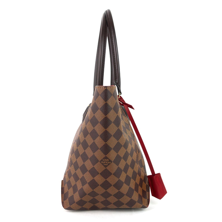 caissa mm damier ebene canvas tote bag