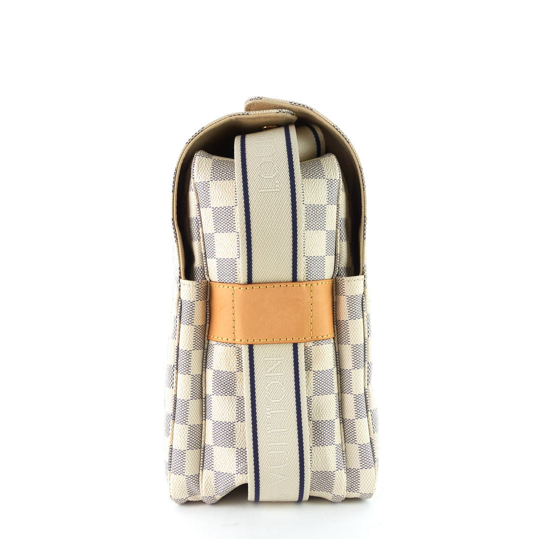 naviglio damier azur canvas messenger bag