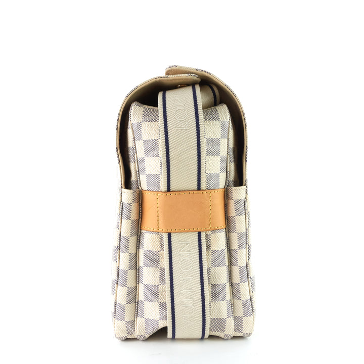 naviglio damier azur canvas messenger bag