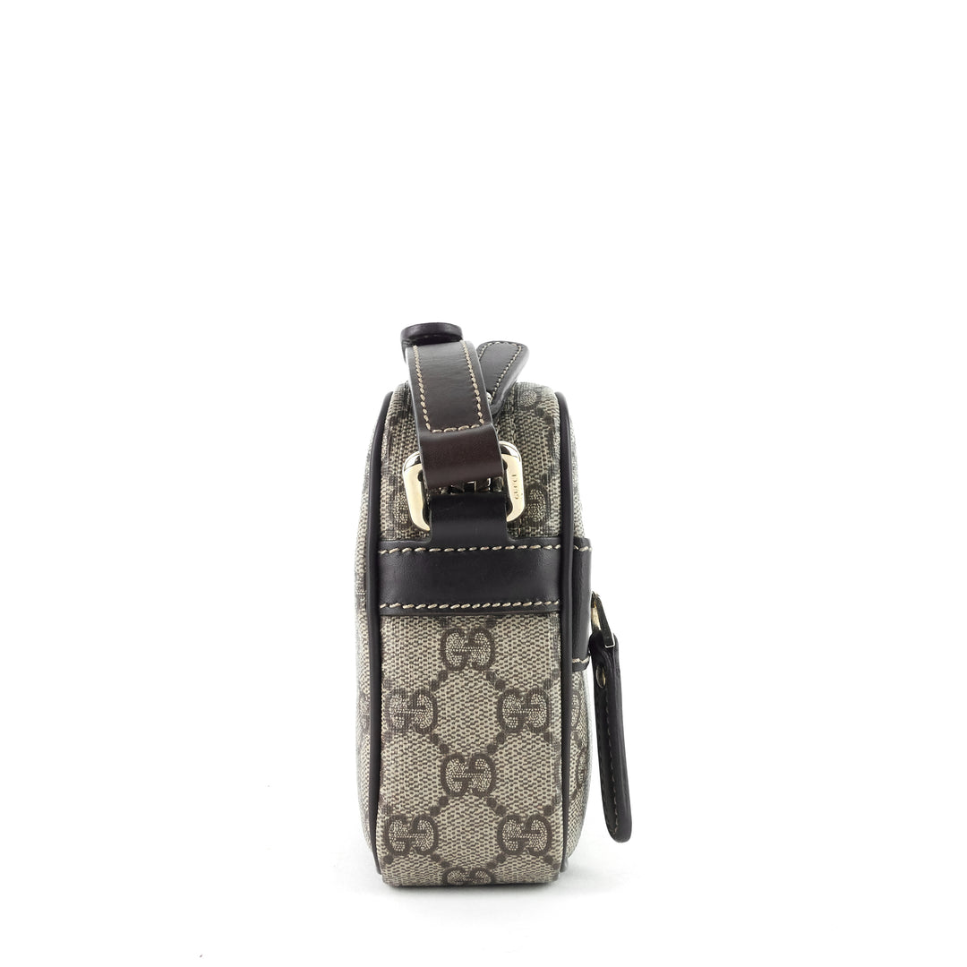 front zip gg supreme canvas camera bag