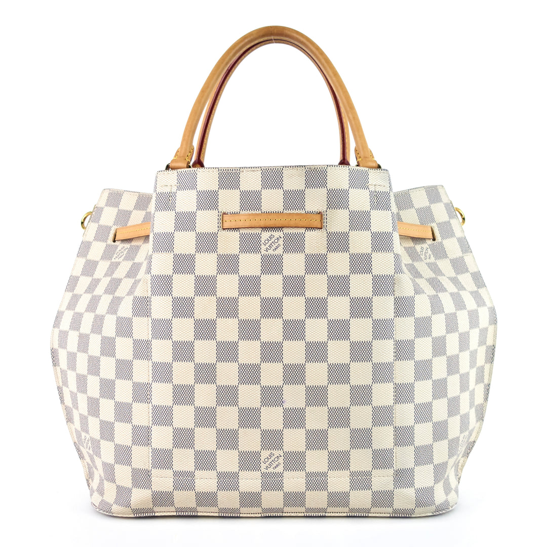 girolata damier azur canvas tote bag