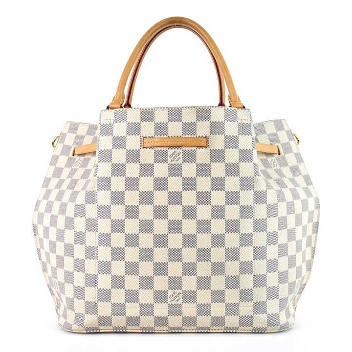 girolata damier azur canvas tote bag