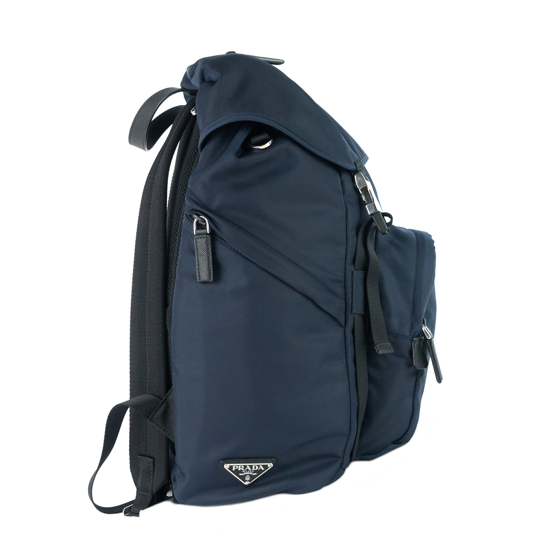 double medium nylon backpack