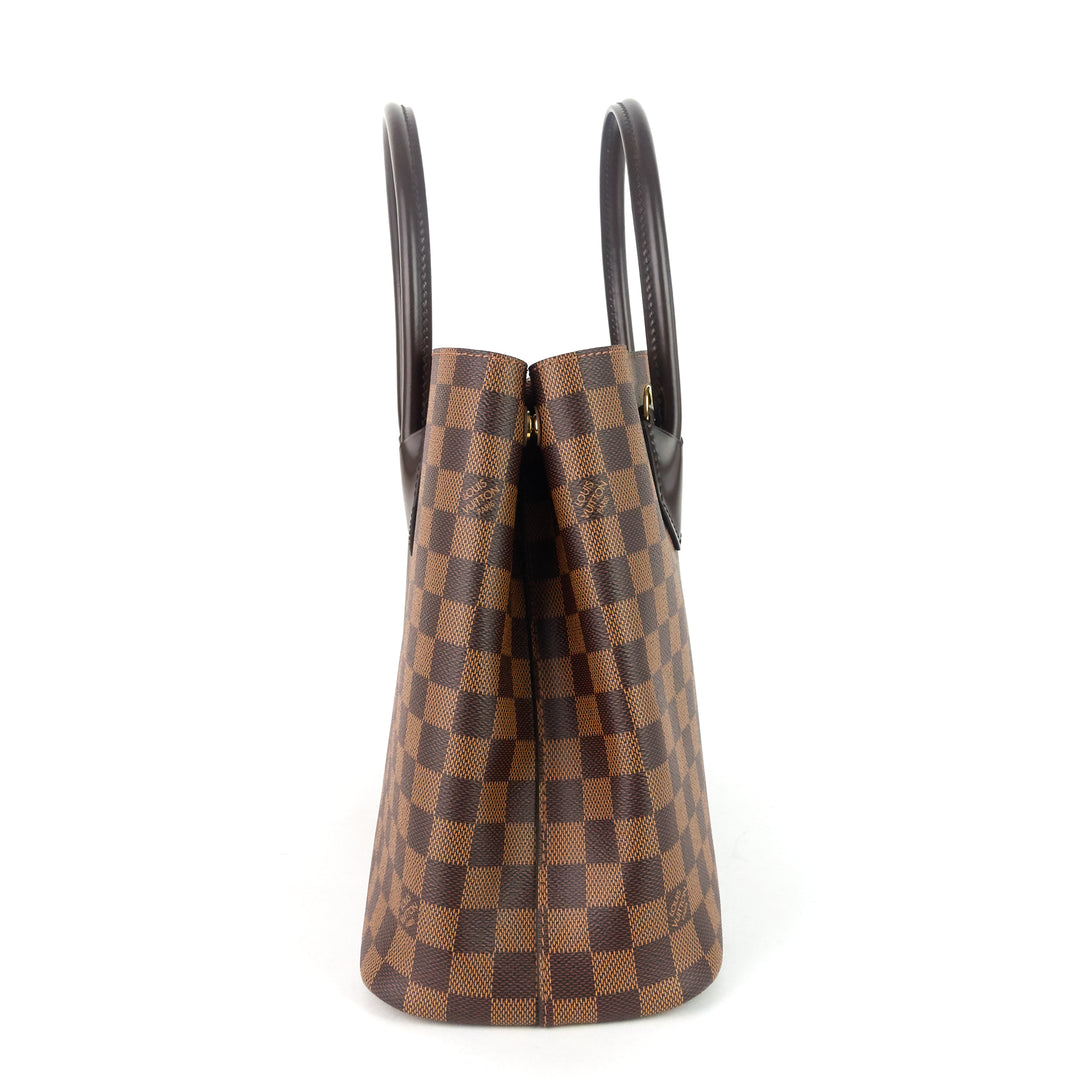 kensington damier ebene canvas tote bag