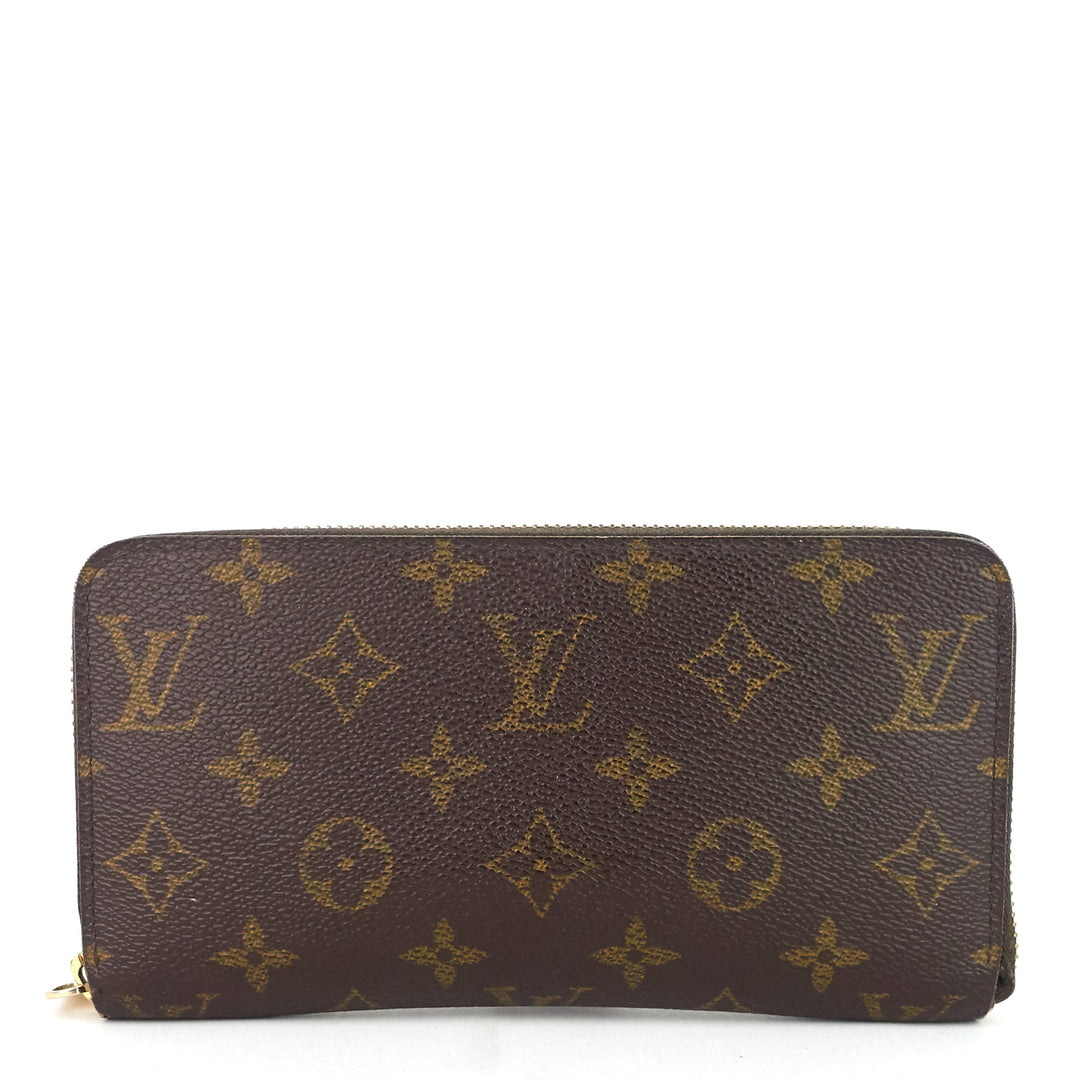 zippy monogram canvas zip-around wallet