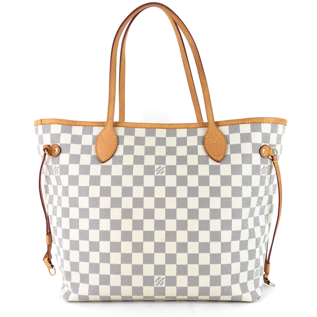 neverfull mm damier azur canvas bag