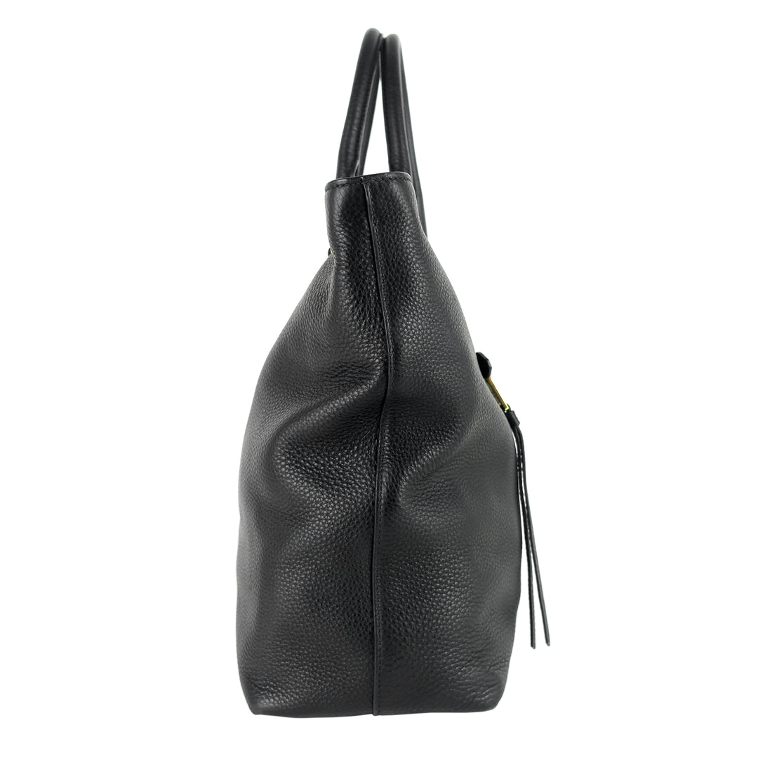 Vitello Daino Leather Tote Bag