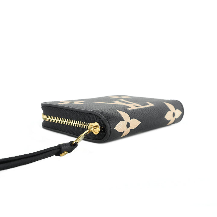 zippy bicolour monogram empreinte leather coin purse