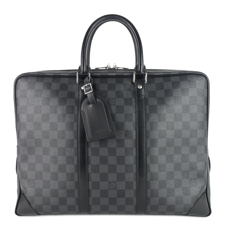 porte-documents voyage gm damier graphite canvas briefcase bag