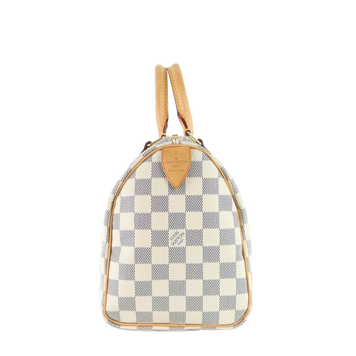 speedy 25 damier azur canvas bag