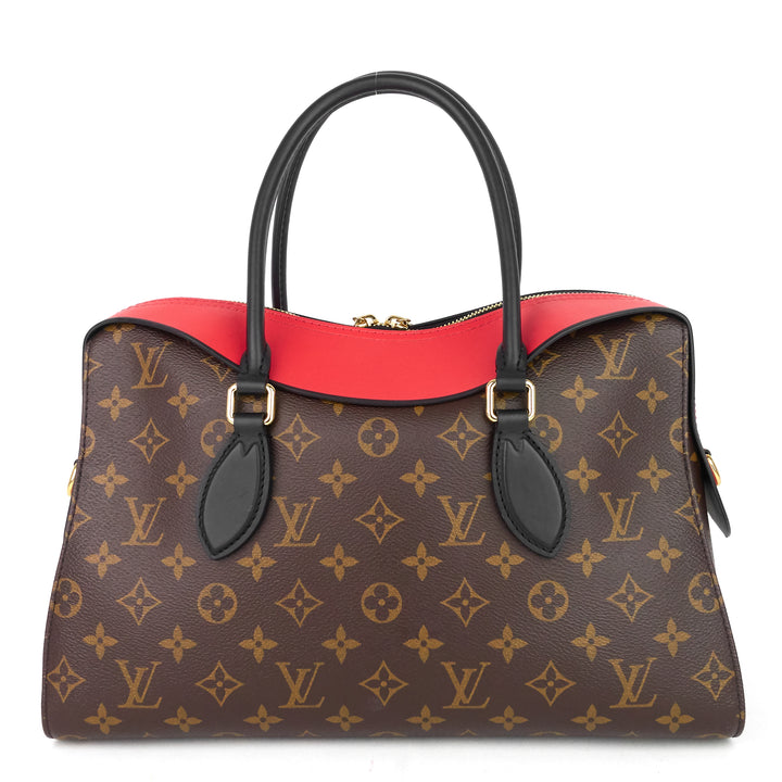 tuileries monogram canvas and tricolour leather handbag