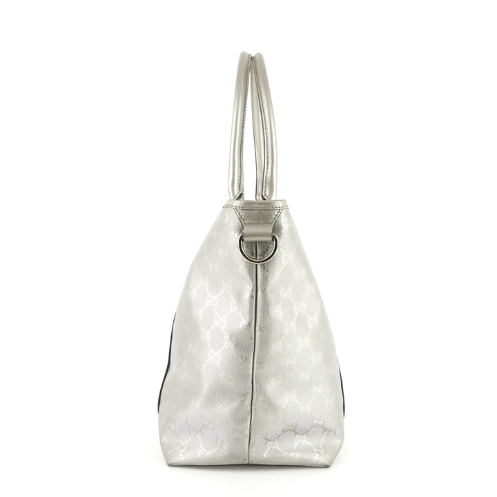 joy gg imprimé coated canvas tote bag