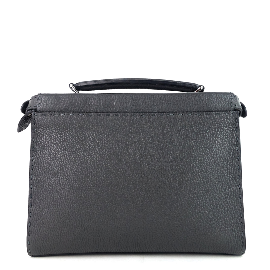 peekaboo fit mini selleria leather patch bag