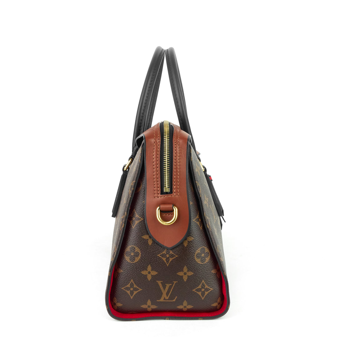 tuileries monogram canvas top handle tote bag
