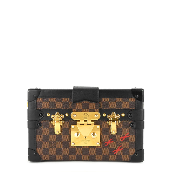 petite malle damier ebene cavas bag