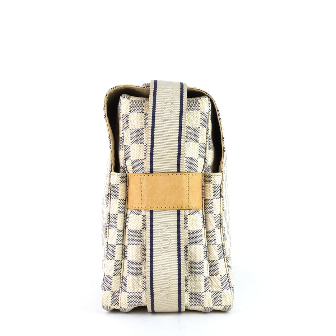 naviglio damier azur canvas messenger bag