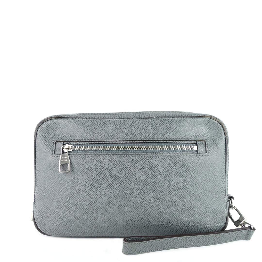 pavel taiga leather clutch bag