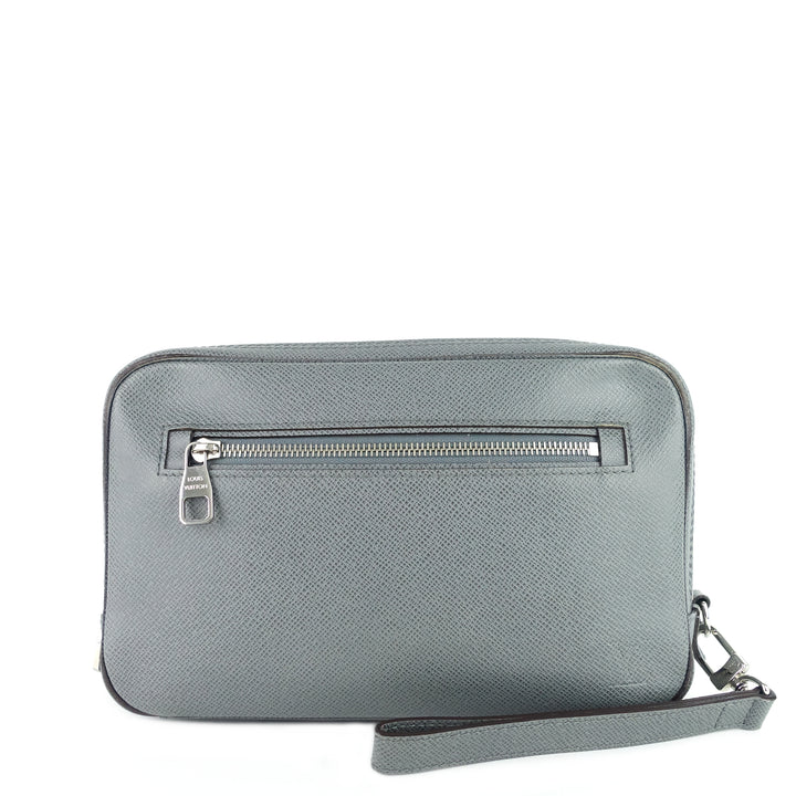 pavel taiga leather clutch bag