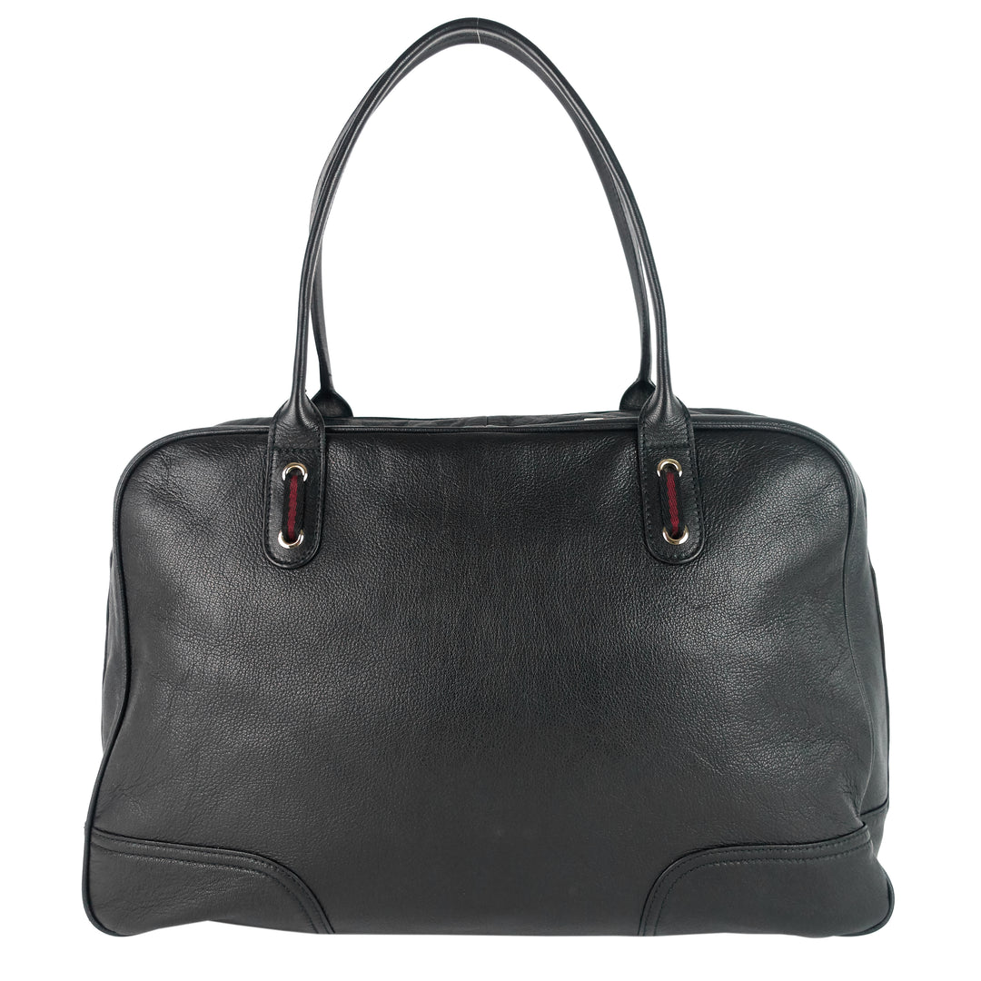 princy boston large leather bag