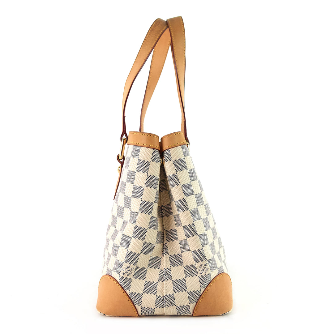 hampstead pm damier azur canvas tote bag