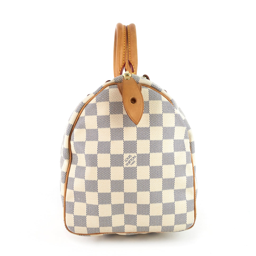 speedy 30 damier azur canvas handbag
