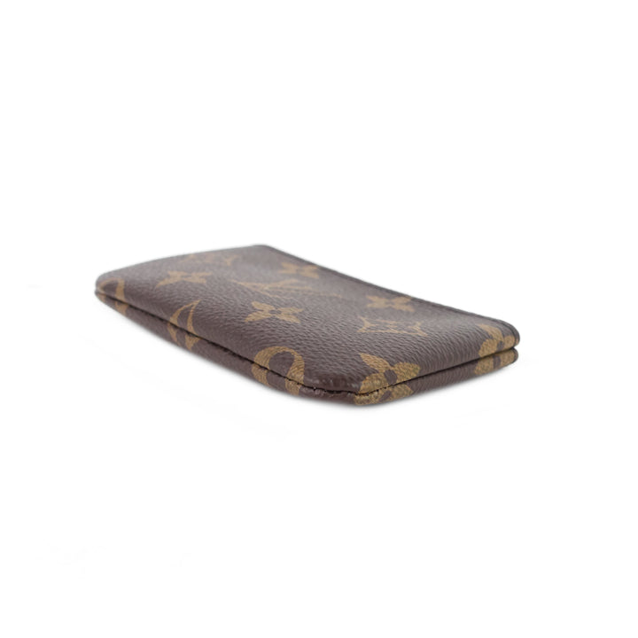 key monogram canvas pouch