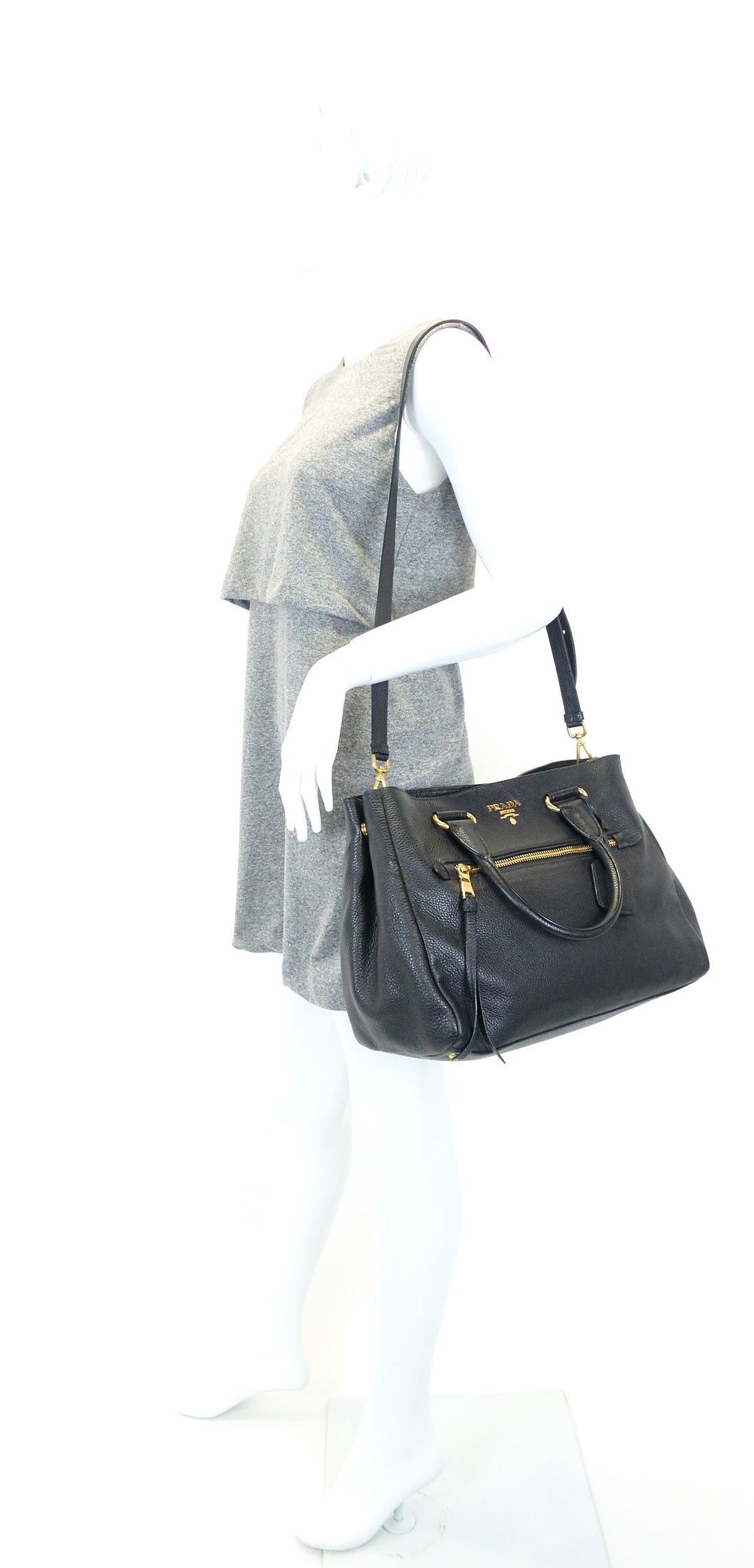 vitello daino leather tote bag